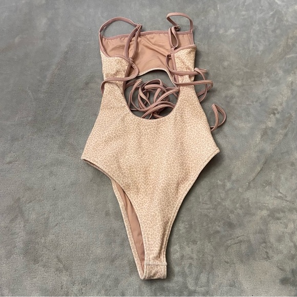 New! Frankie’s bikinis Alice Terry Wrap One Piece leopard Swimsuit 24442 - Picture 10 of 11